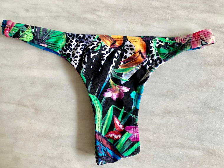 Toucan and Flamingo Pineapple Women's Panties G-Strings Thong Sexy T Back  Panty 